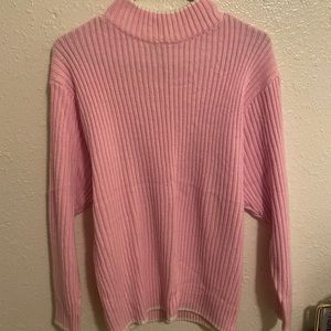 baby pink turtleneck